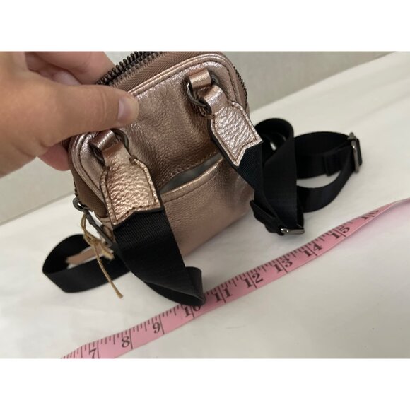 Aimee Kestenberg Gold Crossbody Bag With Adjustable Strap - Picture 7 of 8